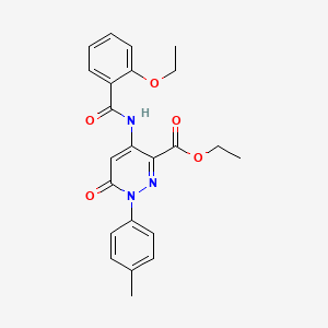Ethyl 4-(2-ethoxybenzamido)-6-oxo-1-(p-tolyl)-1,6-dihydropyridazine-3-carboxylate