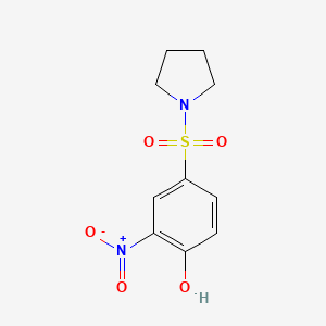 2-Nitro-4-(pyrrolidine-1-sulfonyl)phenol