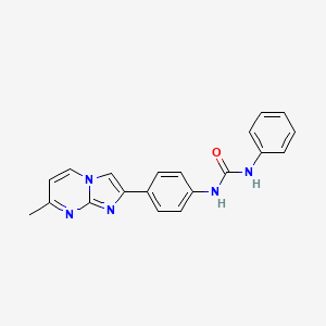 1-(4-(7-Methylimidazo[1,2-a]pyrimidin-2-yl)phenyl)-3-phenylurea