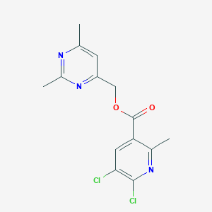 molecular formula C14H13Cl2N3O2 B2723653 (2,6-Dimethylpyrimidin-4-yl)methyl 5,6-dichloro-2-methylpyridine-3-carboxylate CAS No. 2094188-10-8