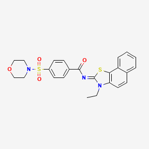 N-(3-ethylbenzo[g][1,3]benzothiazol-2-ylidene)-4-morpholin-4-ylsulfonylbenzamide