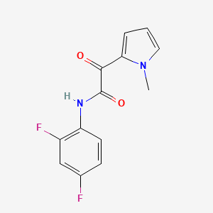 N-(2,4-difluorophenyl)-2-(1-methyl-1H-pyrrol-2-yl)-2-oxoacetamide
