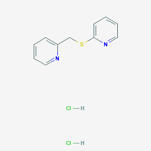 molecular formula C11H12Cl2N2S B2723672 2-((Pyridin-2-ylmethyl)thio)pyridine dihydrochloride CAS No. 88594-57-4