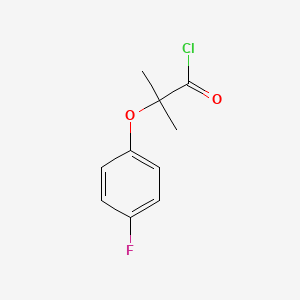 molecular formula C10H10ClFO2 B2723673 2-(4-氟苯氧基)-2-甲基丙酰氯 CAS No. 63294-10-0