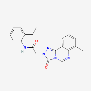 molecular formula C20H19N5O2 B2723678 N-(2-ethylphenyl)-2-{7-methyl-3-oxo-2H,3H-[1,2,4]triazolo[4,3-c]quinazolin-2-yl}acetamide CAS No. 1207002-80-9