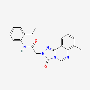 molecular formula C20H19N5O2 B2723678 N-(2-ethylphenyl)-2-(7-methyl-3-oxo[1,2,4]triazolo[4,3-c]quinazolin-2(3H)-yl)acetamide CAS No. 1207002-80-9