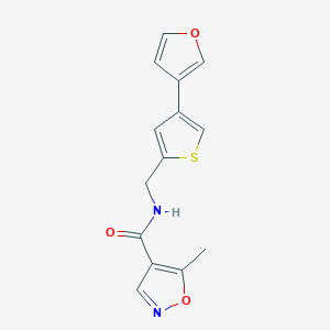 N-[[4-(Furan-3-yl)thiophen-2-yl]methyl]-5-methyl-1,2-oxazole-4-carboxamide
