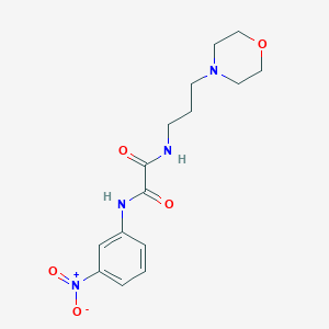 molecular formula C15H20N4O5 B2723698 N'-[3-(morpholin-4-yl)propyl]-N-(3-nitrophenyl)ethanediamide CAS No. 941945-88-6