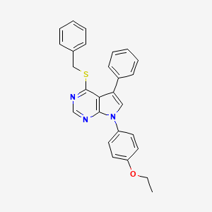4-(benzylthio)-7-(4-ethoxyphenyl)-5-phenyl-7H-pyrrolo[2,3-d]pyrimidine