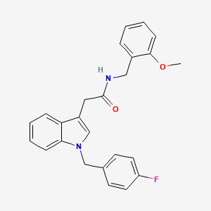2-(1-(4-fluorobenzyl)-1H-indol-3-yl)-N-(2-methoxybenzyl)acetamide