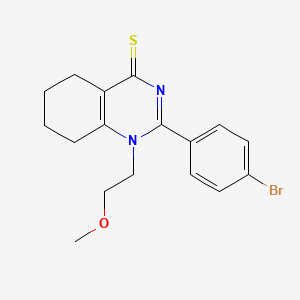 2-(4-Bromophenyl)-1-(2-methoxyethyl)-5,6,7,8-tetrahydroquinazoline-4-thione