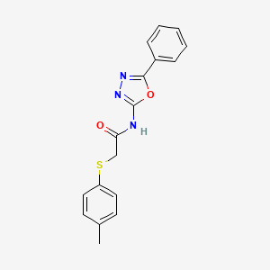 molecular formula C17H15N3O2S B2723726 N-(5-phenyl-1,3,4-oxadiazol-2-yl)-2-(p-tolylthio)acetamide CAS No. 895459-57-1