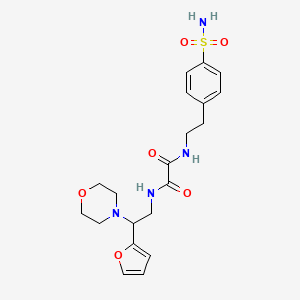 molecular formula C20H26N4O6S B2723732 N1-(2-(furan-2-yl)-2-morpholinoethyl)-N2-(4-sulfamoylphenethyl)oxalamide CAS No. 877631-02-2