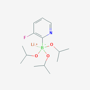 molecular formula C14H24BFLiNO3 B2723733 三异丙氧基硼酸锂(3-氟吡啶-2-基) CAS No. 1393822-82-6