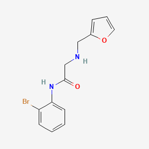 molecular formula C13H13BrN2O2 B2723741 N-(2-bromophenyl)-2-[(furan-2-ylmethyl)amino]acetamide CAS No. 733030-54-1