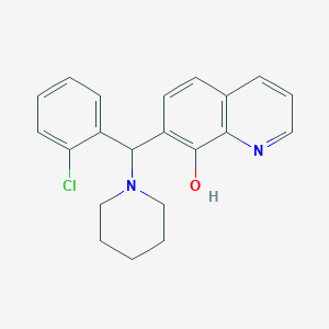 7-[(2-Chlorophenyl)(piperidin-1-yl)methyl]quinolin-8-ol