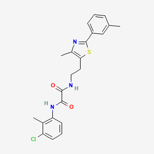N1-(3-chloro-2-methylphenyl)-N2-(2-(4-methyl-2-(m-tolyl)thiazol-5-yl)ethyl)oxalamide