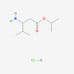 Propan-2-yl 3-amino-4-methylpentanoate hydrochloride