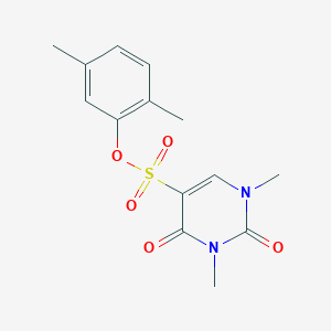 molecular formula C14H16N2O5S B2723811 (2,5-Dimethylphenyl) 1,3-dimethyl-2,4-dioxopyrimidine-5-sulfonate CAS No. 869070-69-9