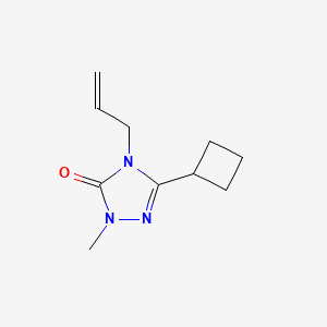 molecular formula C10H15N3O B2723815 3-cyclobutyl-1-methyl-4-(prop-2-en-1-yl)-4,5-dihydro-1H-1,2,4-triazol-5-one CAS No. 2197639-42-0