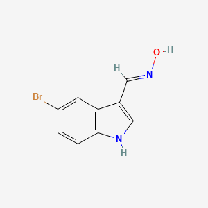 (NE)-N-[(5-bromo-1H-indol-3-yl)methylidene]hydroxylamine