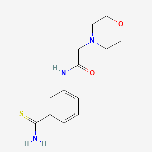 molecular formula C13H17N3O2S B2723820 N-(3-carbamothioylphenyl)-2-(morpholin-4-yl)acetamide CAS No. 848369-72-2