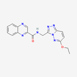molecular formula C17H15N7O2 B2724044 N-((6-ethoxy-[1,2,4]triazolo[4,3-b]pyridazin-3-yl)methyl)quinoxaline-2-carboxamide CAS No. 2034417-14-4