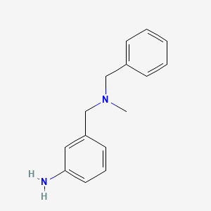 molecular formula C15H18N2 B2724074 3-{[Benzyl(methyl)amino]methyl}aniline CAS No. 158944-60-6
