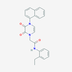 molecular formula C24H21N3O3 B2724106 N-(2-ethylphenyl)-2-[4-(naphthalen-1-yl)-2,3-dioxo-1,2,3,4-tetrahydropyrazin-1-yl]acetamide CAS No. 898428-94-9