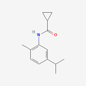 molecular formula C14H19NO B2724149 Cyclopropyl-N-(2-methyl-5-(isopropyl)phenyl)formamide CAS No. 199165-61-2