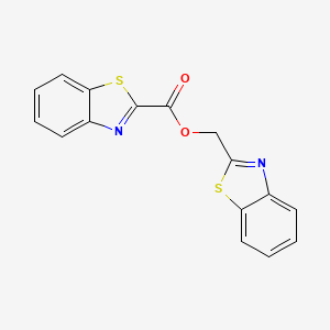 molecular formula C16H10N2O2S2 B2724188 Benzo[d]thiazol-2-ylmethyl benzo[d]thiazole-2-carboxylate CAS No. 329910-14-7