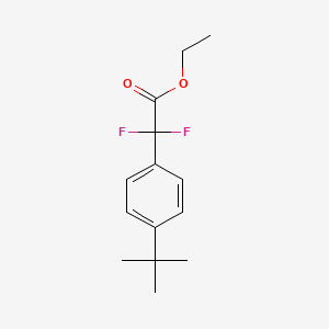 molecular formula C14H18F2O2 B2724202 Ethyl 4-(tert-Butyl)-alpha,alpha-difluorophenylacetate CAS No. 1027514-13-1