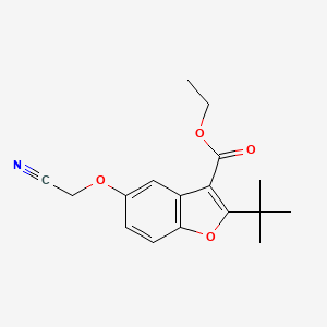 Ethyl 2-tert-butyl-5-(cyanomethoxy)-1-benzofuran-3-carboxylate
