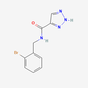 molecular formula C10H9BrN4O B2724255 N-(2-bromobenzyl)-1H-1,2,3-triazole-5-carboxamide CAS No. 1492224-60-8