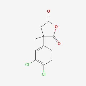 molecular formula C11H8Cl2O3 B2724345 3-(3,4-Dichlorophenyl)-3-methyloxolane-2,5-dione CAS No. 1094333-89-7