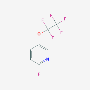 molecular formula C7H3F6NO B2724377 2-fluoro-5-(pentafluoroethoxy)pyridine CAS No. 2287270-59-9