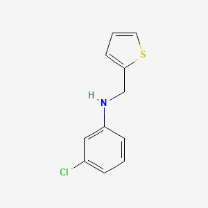 molecular formula C11H10ClNS B2724378 3-chloro-N-(thiophen-2-ylmethyl)aniline CAS No. 914207-60-6