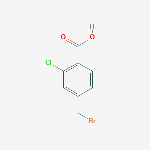 molecular formula C8H6BrClO2 B2724402 4-(Bromomethyl)-2-chlorobenzoic acid CAS No. 290820-38-1