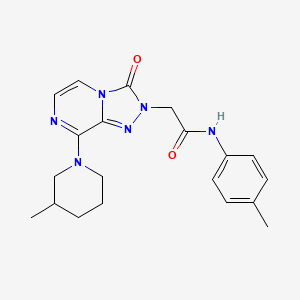 molecular formula C20H24N6O2 B2724407 N-(4-methylphenyl)-2-[8-(3-methylpiperidin-1-yl)-3-oxo[1,2,4]triazolo[4,3-a]pyrazin-2(3H)-yl]acetamide CAS No. 1251620-22-0