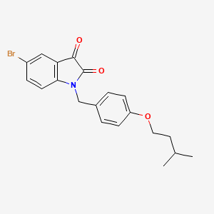 5-Bromo-1-(4-(isopentyloxy)benzyl)indoline-2,3-dione