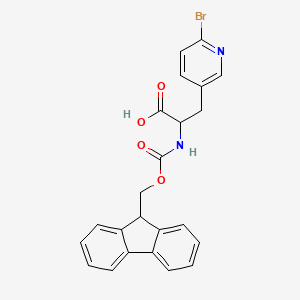 3-(6-Bromopyridin-3-yl)-2-(9H-fluoren-9-ylmethoxycarbonylamino)propanoic acid