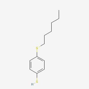 molecular formula C12H18S2 B2724480 4-(n-Hexylthio)thiophenol CAS No. 80511-79-1
