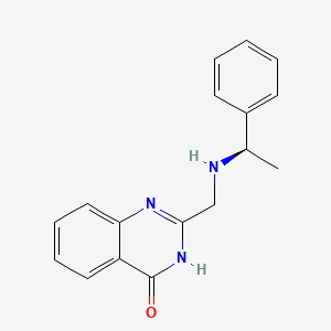 molecular formula C17H17N3O B2724486 2-[[[(1R)-1-phenylethyl]amino]methyl]-3H-quinazolin-4-one CAS No. 1406392-75-3