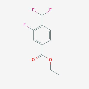 molecular formula C10H9F3O2 B2724489 Ethyl 4-(difluoromethyl)-3-fluorobenzoate CAS No. 1417459-60-9