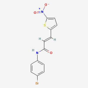(E)-N-(4-bromophenyl)-3-(5-nitrothiophen-2-yl)acrylamide