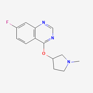 7-Fluoro-4-[(1-methylpyrrolidin-3-yl)oxy]quinazoline