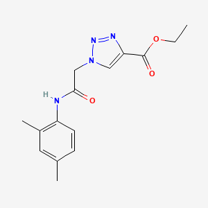 molecular formula C15H18N4O3 B2724539 ethyl 1-{[(2,4-dimethylphenyl)carbamoyl]methyl}-1H-1,2,3-triazole-4-carboxylate CAS No. 902482-52-4