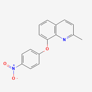 molecular formula C16H12N2O3 B2724581 2-Methyl-8-(4-nitrophenoxy)quinoline CAS No. 1020252-26-9