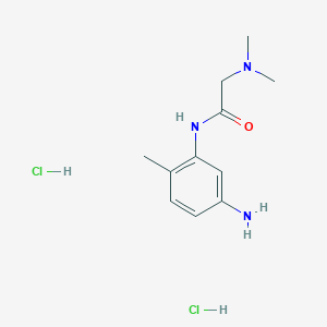 molecular formula C11H19Cl2N3O B2724666 N-(5-amino-2-methylphenyl)-2-(dimethylamino)acetamidedihydrochloride CAS No. 2305255-04-1