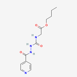 molecular formula C13H18N4O4 B2724668 Butyl 2-((N-(4-pyridylcarbonylamino)carbamoyl)amino)acetate CAS No. 1023422-66-3